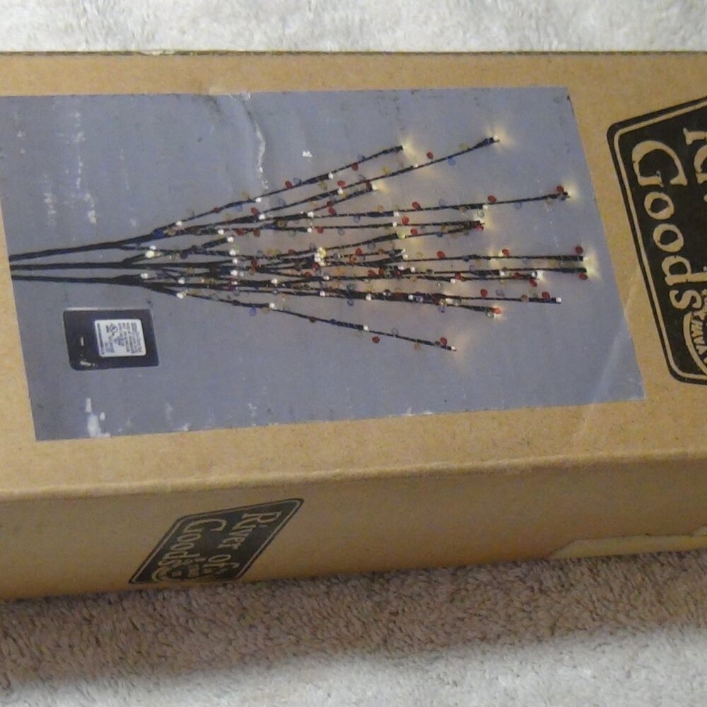 Jeweled LED Lights Branches 30" River of Goods SNBC 50 LED 100 Faceted Beads